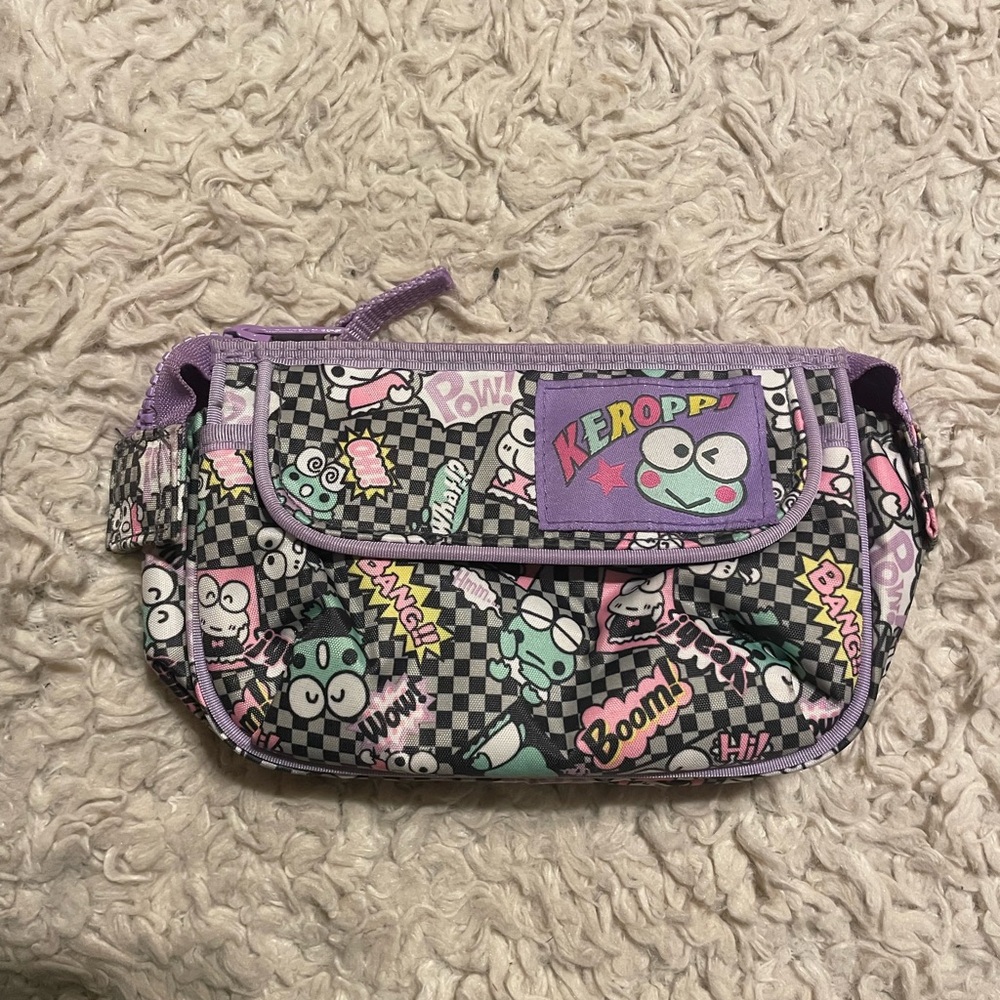 Sanrio Lavender Zip Pouch with Mesh Interior